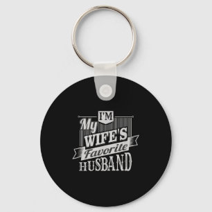 My Shirt Wife's Favorite Husband Keychain