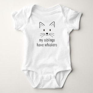 My Siblings Have Whiskers, Pregnancy Announcement Baby Bodysuit
