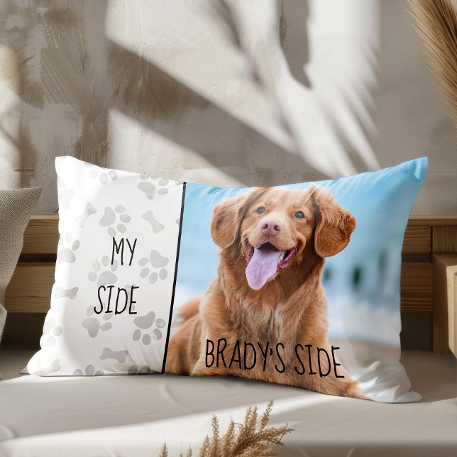 My Side Dogs Side Personalized Photo Pet Lover  Pillowcase (Creator Uploaded)