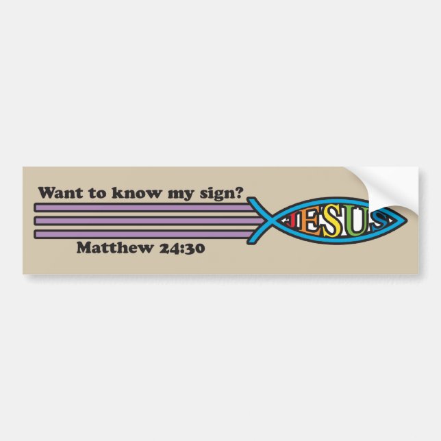 My Sign Bumper Sticker (Front)