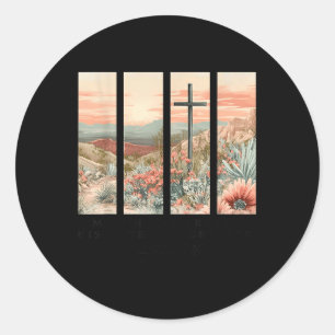 My Sin Was Great, His Love Was Greater Classic Round Sticker