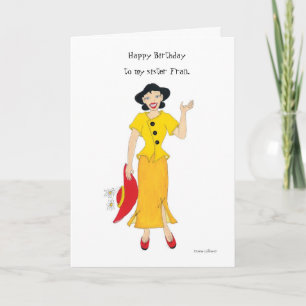 My sister Fran Card