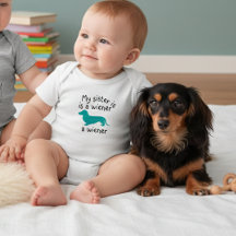 My Sister is a Wiener Long Hair Dachshund Outfit 