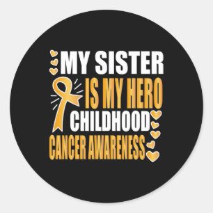My Sister Is My Hero Classic Round Sticker