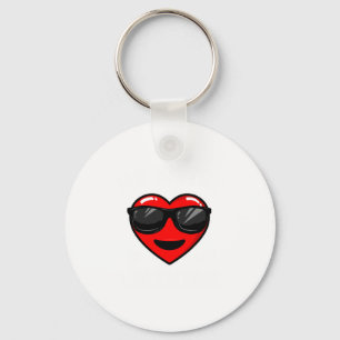 My Sister Is My Valentine Heart Sungles Boy Girl Keychain
