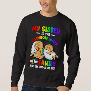 My Sister Is The Rainbow Sheep Lgbt Pride Month Sweatshirt