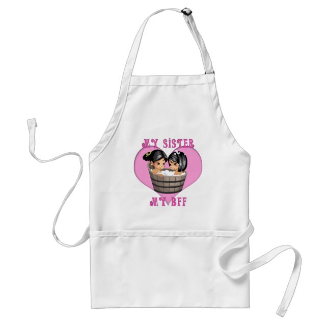 My Sister MY BFF Bath Standard Apron (Front)