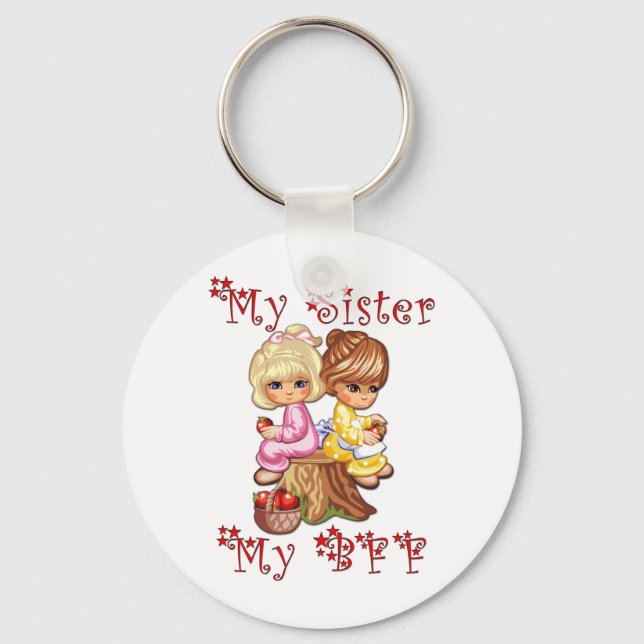 My Sister My BFF Keychain (Front)