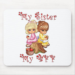 My Sister My BFF Mouse Pad