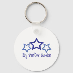 My Sister Rocks Keychain