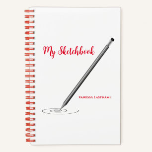 My Sketchbook with Name Personalization Notebook