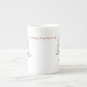 My sleepy time tea mug. bone china mug