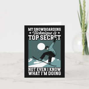 My Snowboarding Technique Snowboard Card