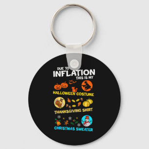 My Soky Halloween Thanksgiving Ugly Christmas Cost Keychain