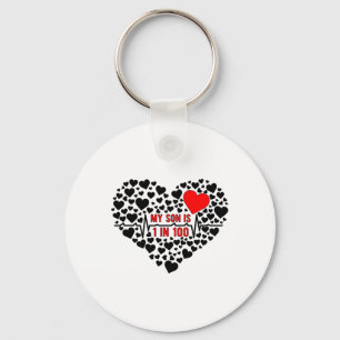 My Son Chd Warrior Mom Congenital Heart Disease Mo Keychain