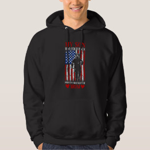 My Son Has Your Back Proud Firefighter Mom Fire Ma Hoodie