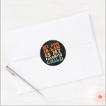 My Son In Law Is My Favourite Child Family Groovy Classic Round Sticker<br><div class="desc">My Son In Law Is My Favourite Child Family Groovy</div>