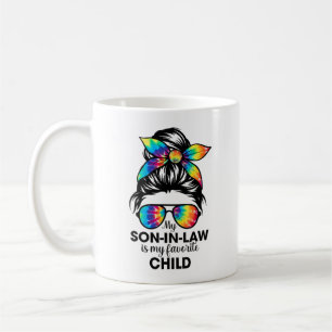 My Son In Law Is My Favourite Child Messy Bun Coffee Mug