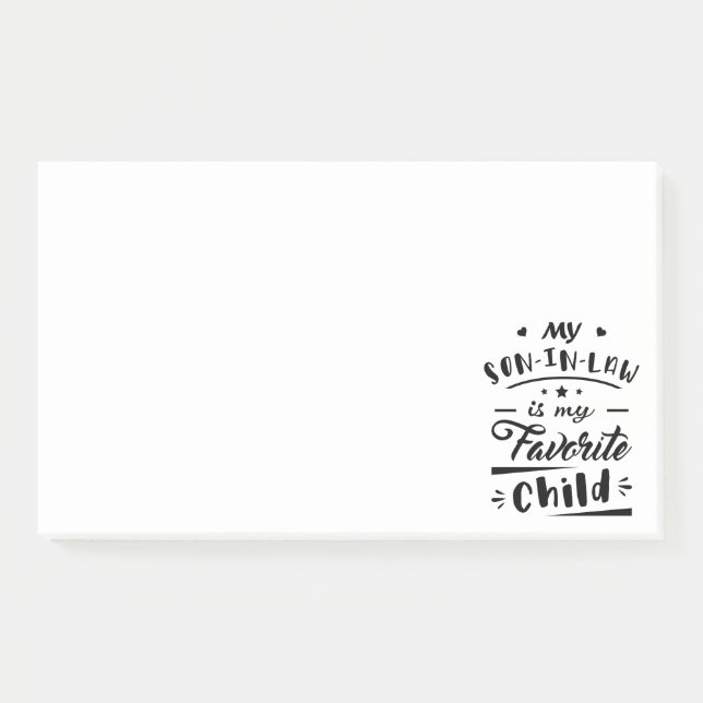 My son in law is my favourite child post-it notes (Front)