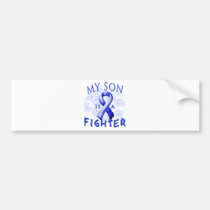 My Son Is A Fighter Blue Bumper Sticker
