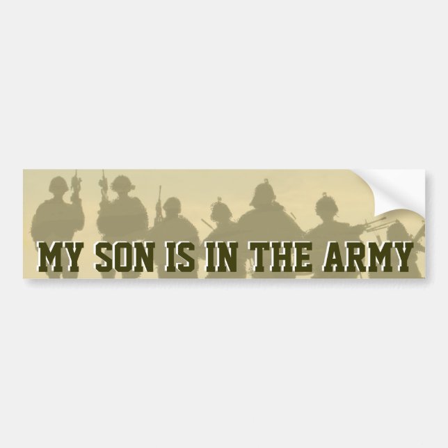 MY SON IS IN THE ARMY BUMPER STICKER (Front)