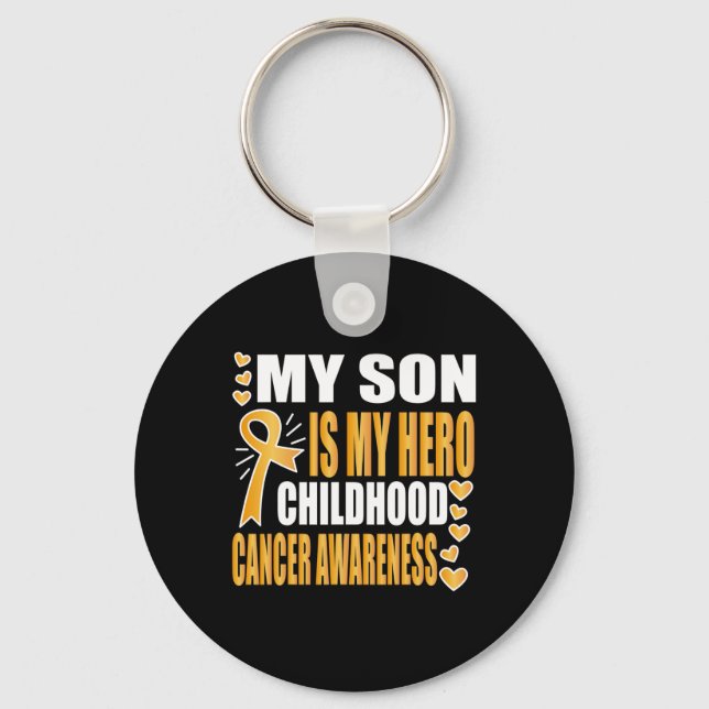 My Son Is My Hero  Keychain (Front)
