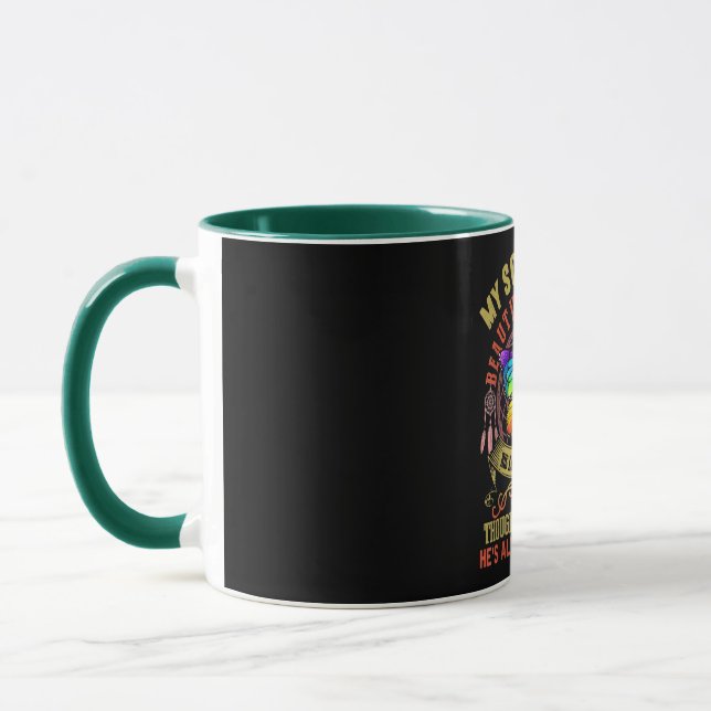 My Son Left Me Beautiful Memories Son Guardian Mug (Left)