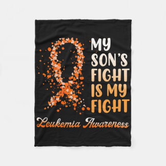 My Son’s Fight Is My Fight Leukaemia Awareness 1  Fleece Blanket
