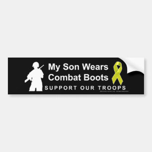 My Son wears combat boots Bumper Sticker