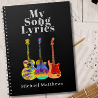 My Song Lyrics Guitar Musician Custom