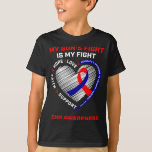 My Sons Fight Is My Fight Chd Heart Disease Awaren T-Shirt