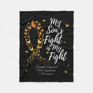 My Son's Fight Is My Fight Crps Awareness Fleece Blanket