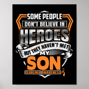 My Son's Fight is My Fight Leukaemia Awareness Poster