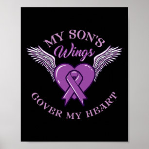 My Son's Wings Cover My Heart Overdose Awareness 1 Poster