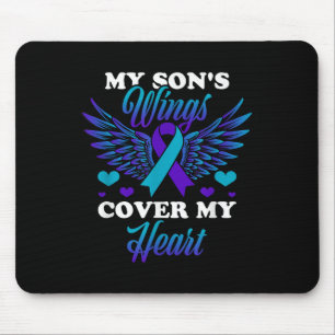 My Sons Wings Cover My Heart Suicide Prevention Aw Mouse Pad
