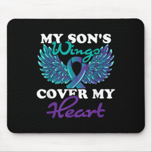 My Sons Wings Cover My Heart Suicide Prevention Aw Mouse Pad