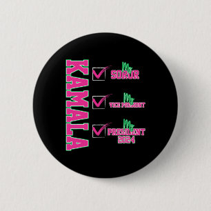 My Soror Kamala Walz 2024 President Kamala-harris 2 Inch Round Button