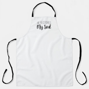 My Soul Christian Art Gospel Graphics Quote Art Apron