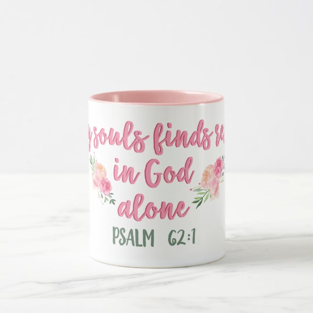 My Soul Finds Rest in God Alone // Bible Verse Mug (Center)