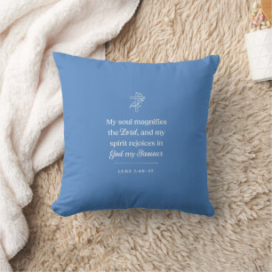 My Soul Magnifies the Lord Christian Throw Pillow