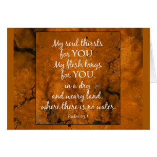 My soul thirsts for you  Parakaleo note card