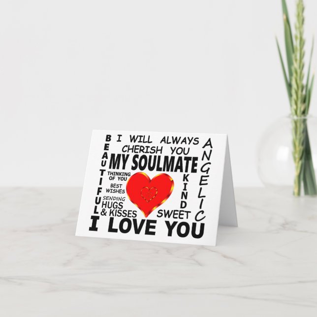 My Soulmate I Love You Card (Front)