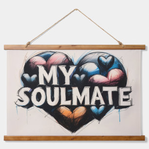 My Soulmate In Heart Hanging Tapestry