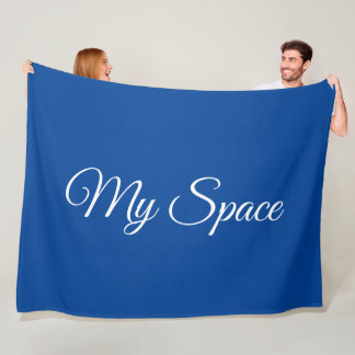 My Space blue Fleece Blanket