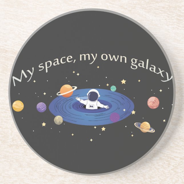 My Space, My Own Galaxy Coaster (Front)