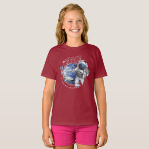 My spacewalk Journey (Dark mode) Kids T-Shirt