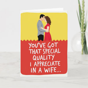 My Special Wife Appreciation Card