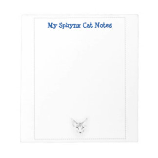 My Sphynx Cat Notes Cute Sketch