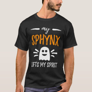 My Sphynx Lifts My Spirit Cat Mom Halloween T-Shirt