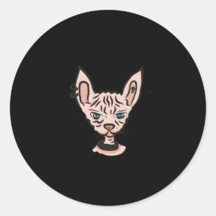My Sphynx Thinks You'Re Ugly Too Hairless Cat Mom  Classic Round Sticker